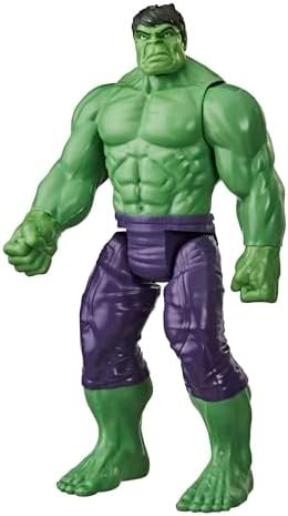 Marvel Avengers Titan Hero Series Figurine Jouet Hulk Blast Gear Deluxe de 30 cm, pour Enfants à partir de 4 Ans, Vert