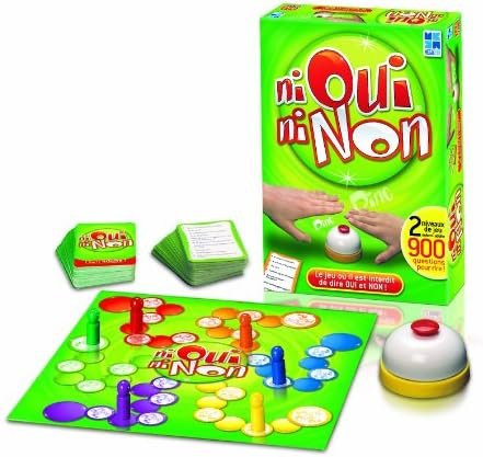 Megableu - NI OUI NI NON - Jeu de Société Famille pour Enfants dès 7 ans - 900 Questions Simples - 2 Niveaux Adultes & Enfants - Interdit de Dire Oui ou Non - 2 à 6 Joueurs - 20 Min - En Français