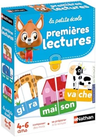 Nathan - La Petite Ecole - Premières Lectures - Composer des Mots - Apprendre À Lire - Jeu Educatif - Pour Enfants dès 4 ans
