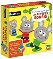 Nathan - Mon Premier Jeu Les Petites Souris - Coopératif - Apprentissage des Couleurs - Aide Les Souris à Retrouver Leur Lit Avant Le Chat - Se Joue de 2 à 4 Joueurs - Pour Enfants dès 2 ans
