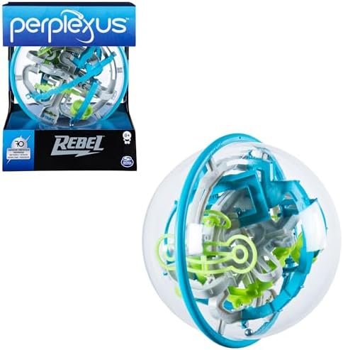 Perplexus - Perplexus Rebel - Labyrinthe Parcours 3D Rebel Avec 70 Défis - Labyrinthe 3D - Jeu d'Action et Réflexe - Casse tete enfant - Vertus Pédagogiques- Jeu Enfant 8 Ans et +