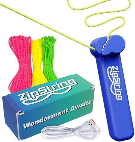 Pioupiou et Merveilles Zipstring Nouveau Jouet phénomène-pour créer des Figures illimitées-3 Couleurs de Cordes de 3 Tailles-des possibilités infinies-Idée Cadeau Originale-De l’Enfant à l’Adulte