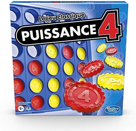 Puissance 4, Le Jeu de société et de Plateau pour Enfants, stratégie pour 2 Joueurs, aligner 4 pions, pour Enfants, dès 6 Ans