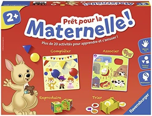 Ravensburger - Jeu Educatif - Prêt pour la maternelle - Coffret complet éducatif - Multicolore - 20 activités - Préparation Programme Maternelle - Dès 2 ans - 24115