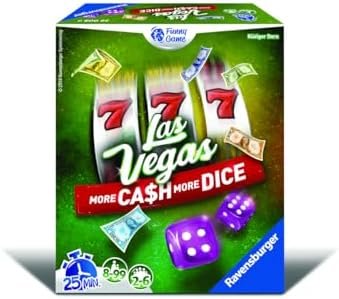 Ravensburger - Las Vegas - Extension - More Cash More Dice - Jeu d'ambiance - Jeu de dés - en Famille ou Entre Amis - A partir de 8 Ans - 26008 - Mixte - Version française