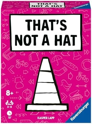 Ravensburger – That's Not a Hat – Jeu d’Ambiance - Jeu de Cartes - en Famille ou Entre Amis - 3 à 8 Joueurs à partir de 8 Ans – Mixte - 20954 - (Multilingue - Français Inclus)