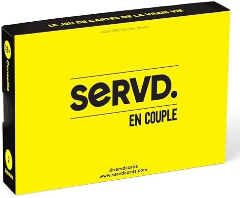 SERVD - en Couple - Le Jeu de Cartes hilarant pour Les Couples dans la Vraie Vie