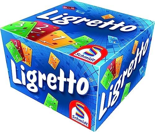 Schmidt Spiele 01107 Ligretto Bleu, Jeu de Cartes Tactique passionnant