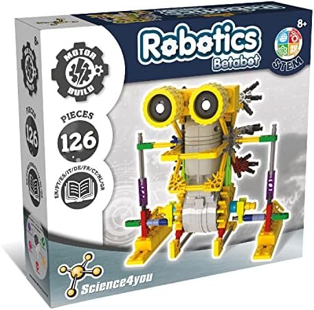 Science4you Betabot, Robot pour Enfant - Kit Robot à Construire de 126 pièces - Monter Un Robot Jouet pour Enfants, Jeux de Construction et Cadeaux pour Garçon et Fille 6 7 8 9 10+ Ans