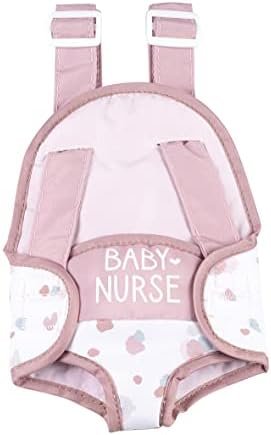 Smoby - Baby Nurse - Porte Bébé - pour Poupons et Poupées Jusqu'à 42 cms - 2 Lanières Réglables - A Partir de 3 Ans