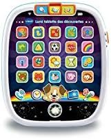 VTech - Lumi Tablette des Découvertes, Tablette Tactile Bébé avec Écran Lumineux et 25 Touches Interactives, Jeu d'Éveil Musical, Jouet Éducatif, Cadeau Bébé Dès 9 Mois - Contenu en Français