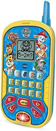 VTech - Pat' Patrouille, Le Smartphone Éducatif, Téléphone Portable Enfant avec Écran Rétroéclairé, 4 Jeux, Jouet Interactif Paw Patrol, Cadeau Enfant de 3 Ans à 7 Ans - Contenu en Français