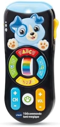 VTech - Télécommande Lumi-Magique, Télécommande TV Bébé Qui Change de Couleur, Jouet Musical et Éducatif, Effets Lumineux, Cadeau Bébé Dès 9 Mois - Contenu en Français