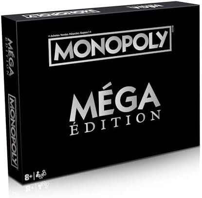 Winning Moves - Monopoly Edition MEGA - Jeu de société - Jeu de Plateau - A partir de 8 ans - 2 à 6 joueurs - Version française