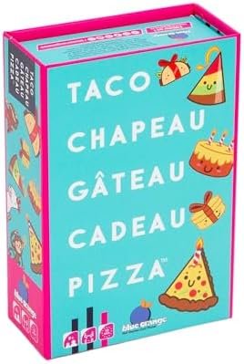 blue orange - Taco Chapeau Gâteau Cadeau Pizza - Cadeau d'anniversaire Idéal - Jeu d'Ambiance Fun et Délirant - dès 8 Ans, en Famille ou Entre Amis
