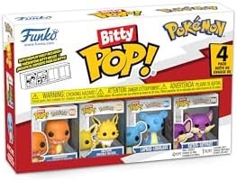 Funko Bitty Pop! Pokemon - Charmander - 4 Packet A Mystery Mini Figurine in Surprise - 2.2 cm Collectable - Stackable Shelf Included