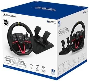HORI Volant de course sans fil APEX pour Playstation 5, Playstation 4 et PC - Licence officielle Sony