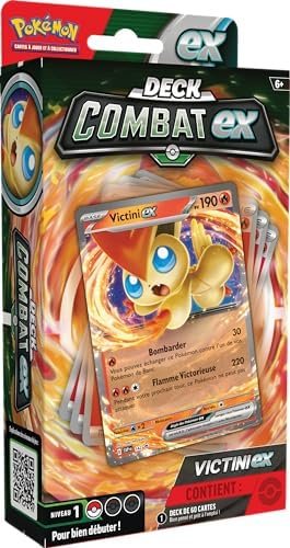 JCC Pokémon : Deck Combat Victini-ex (deck de 60 cartes prêt à l’emploi)