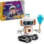 LEGO Creator 3-in-1 Space Robot - Transforms into a Dog or Rocket - Building Game for Girls and Boys on Space Theme - Birthday Gift Idea from 8 Years Old 31164