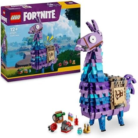 LEGO Fortnite 77071 Supply Llama - Construction Toy - Video Game Figurine & Decoration - Accessories Including Slap Juice - Collector's Gift for Teenage Gamers, Boys or Girls from 12 Years