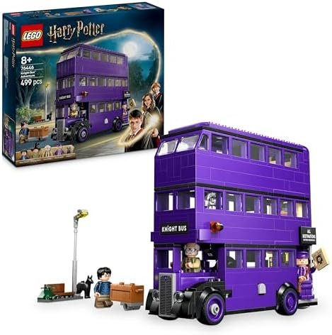 LEGO Harry Potter Magicobus Adventure Toy for Wizards with 5 Collector's Minifigures & Accessories Including Magic Wands - Prisoner of Azkaban Gift for Girl or Boy 8 Years 76446