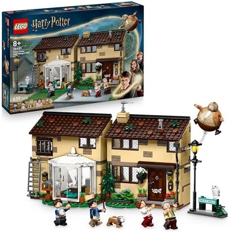 LEGO Harry Potter Privet Drive: The Visit of Aunt Marge - House Toy with Detailed Interior - 5 Minifigures & Puffy Aunt Figurine - Azkaban Prisoner Gift Boy from 8 Years Old 76451