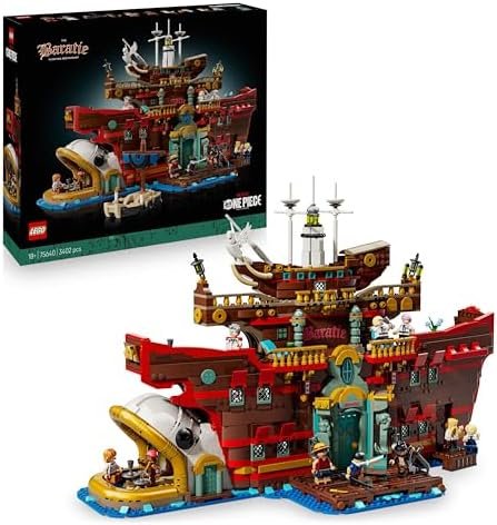 LEGO ONE PIECE Le Restaurant Flottant Baratie - Set de Construction pour Adulte - Maquette avec Intérieur Détaillé - Décoration - 10 Minifigurines dont Luffy, Nami, Sanji - Cadeau Anime pour Fan 75640