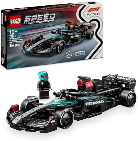 LEGO Speed Champions F1 Mercedes-AMG W15 Racing Car with Formula 1 Driver Collector's Minifigure - Model for Boys and Girls from 10 Years or Motorsport Fans 77244