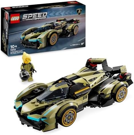 LEGO Speed Champions Lamborghini Lambo V12 Vision GT Super Car - Replica Toy Vehicle - Buildable Model - Gift for Kids Boys and Girls 10+ and Video Game Fans 76923