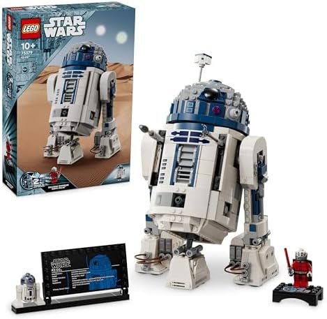 LEGO Star Wars 75379 R2-D2 – Construction and Decoration Set – Droid Figure with Rotating Head, Periscope & Tools – Dark Malak Minifigure – Gift for Boys from 10 Years or Adult Fans