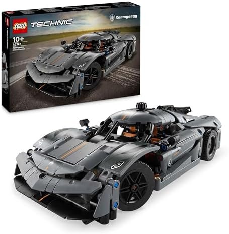 LEGO Technic Hypercar Koenigsegg Jesko Absolut Grey – Building Set – Children's Vehicle – Building Model – Gift for Motorsport Enthusiasts 42173