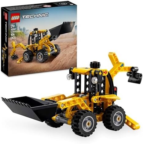 LEGO Technic The Backhoe Loader – Interactive Construction Toy for Boys and Girls – Construction Vehicle with Stabilizers – Gift Idea for Mechanical Lovers 42197