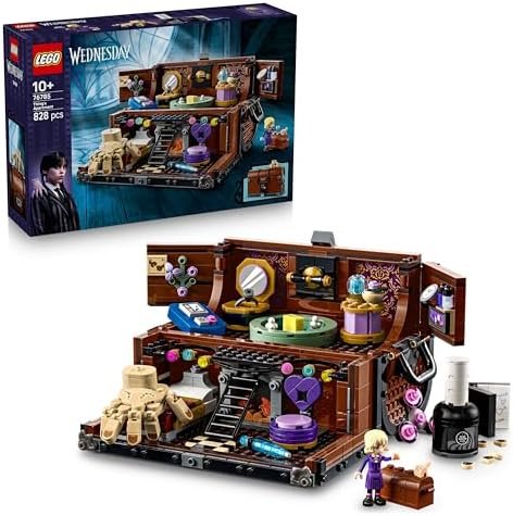 LEGO Wednesday L'Appartement de La Chose - Construction Toy & Decoration - Mini Enid Doll & Figurine of the Thing - Accessories - Gift for Girl, Boy, Teenager Series Fan from 10 Years Old 76785