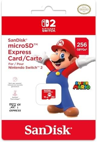 Nintendo Carte mémoire micro SD express 256 Go SanDisk