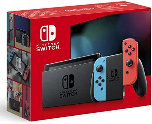 Nintendo Console Switch avec Joy-Con bleu néon et rouge néon