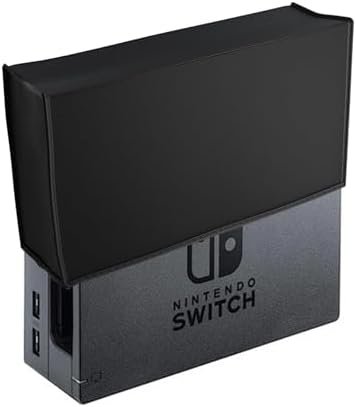 Nintendo Switch 2 Console Cover Anti-Scratch Thick Fabric Precise Cut Dust Protection Easy Access Cable Port Black