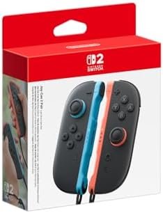 Paire de manettes Joy-Con 2 gauche bleu clair & droite rouge clair Nintendo Switch 2