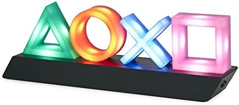 PlayStation Icons Lamp with 3 Light Modes - Sound Responsive, Dynamic Phasing & Standard Mode, Game Room Decor & Gamer Lighting