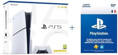 Playstation 5 Console Standard Slim + 10 Store Carte Cadeau