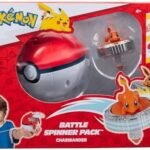 Pokémon Battle Spinning Top Pack Charmander Battle Spinning Top with Poké Ball Spinner Launcher