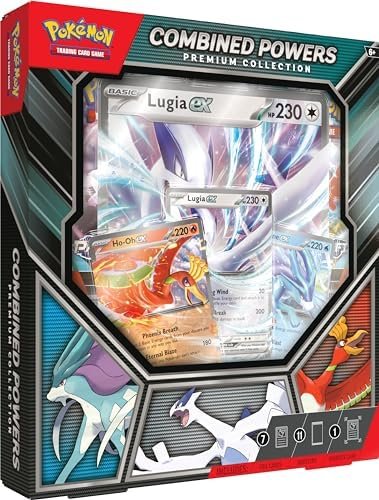 Pokémon: Combined Powers Premium Collection - Pokémon TCG English Language (7 Glossy Cards, 1 Large Card and 11 Boosters)