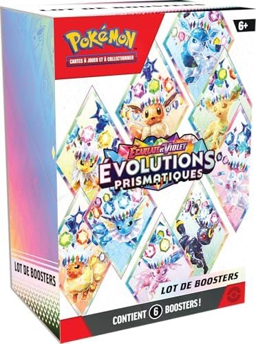 Pokémon: Scarlet & Purple Booster Pack - Prismatic Evolutions of the Pokémon TCG (6 Boosters)