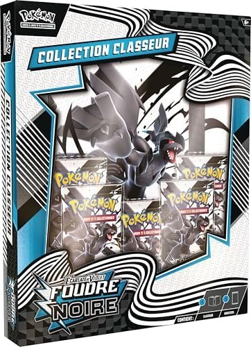 Pokémon : Scarlet and Purple Binder Collection – Lightning Black (Zekrom binder and 5 boosters) from the JCC Pokémon