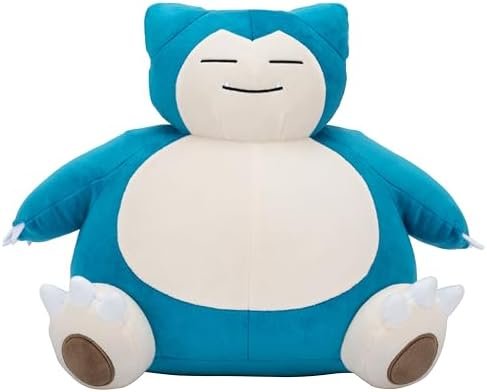 Pokémon Snorlax Soft Toy - 30 cm Soft Toy with Authentic Details