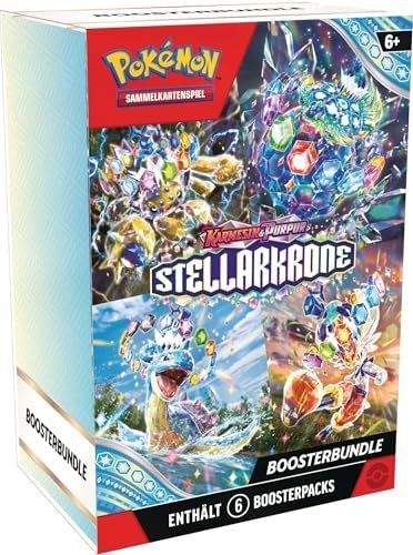 Pokémon - Trading Card Game: Karmesin & Purple Boosters - Stellar Crown (6 Boosters)