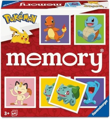 Ravensburger - Educational Game - Grand Memory® - Pokémon - A Sublime Family Game Mixing Observation, Association and Memorization - From 8 Years - 24853