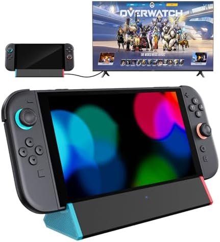 Switch 2 TV Dock, SiWiQU Portable Docking Station Compatible with Nintendo Switch 2 Console, Switch Charger with Output 4K@120Hz HDMI/100W Port Charge/USB 3.0, Base Switch 2 Official Replacement