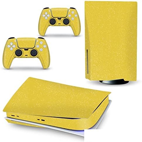 Peau Décalcomanie Console pour PS 5 Édition Disque 2 Contrôleurs Enveloppes Couverture Vinyle Version Disque pour PS5 83387 sans Bulles sans Mousse Anti-Rayures