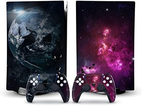 Skin Decal Console for PS 5 Edition Disc 2 Controllers Envelopes Cover Vinyl Disc Version for PS5 52266 Bubble-Free Foam Anti-Scratch
