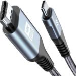 AviBrex 2M USB C HDMI Cable, USB Type C to HDMI 4K UHD Adapter (Thunderbolt 3/4 Compatible) for iPhone 15/16 Pro, for MacBook/iPad Pro/Air, Samsung Galaxy S25 S24 S23 to S8/Surface/XPS etc.